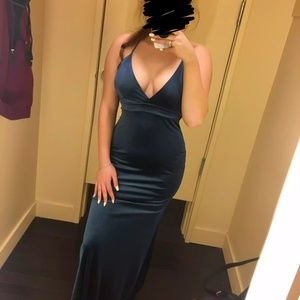 •SOLD• Windsor - Blue Velvet Mermaid Dress